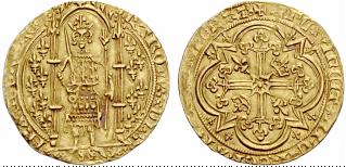 Charles V. 1364-1380. Franc  pied o. J. ... 