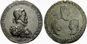 Henri IV. 1589-1610. Bronzemedaille 1601. ... 