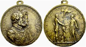 Henri IV. 1589-1610. Bronzemedaille 1603. ... 