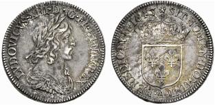 Louis XIII. 1610-1643. Quart decu 1643, ... 
