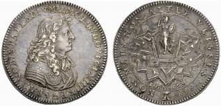 Louis XIV. 1643-1715. Silberjeton 1668. Auf ... 