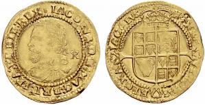 James I. 1603-1625. 1/2 Laurel o. J. Mzz. ... 
