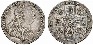 George III. 1760-1820. Shilling 1787. 5.98 ... 
