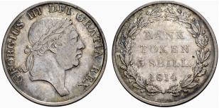 George III. 1760-1820. 3 Shilling 1814. ... 