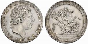 George III. 1760-1820. Crown 1818. 28.15 g. ... 