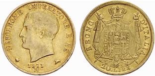 KNIGREICH - Napoleone I. 1805-1814. 20 Lire ... 