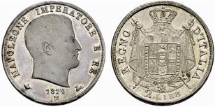 KNIGREICH - Napoleone I. 1805-1814. 2 Lire ... 