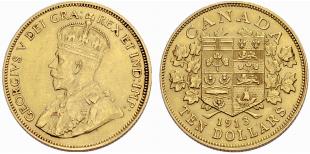 George V. 1910-1936. 10 Dollars 1913. 16.70 ... 