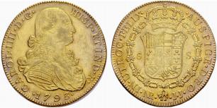 Carlos IV. 1788-1808. 8 Escudos 1793, Nuevo ... 