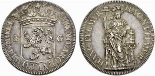 HOLLAND, PROVINZ - 2 Gulden 1687. 21.05 g. ... 