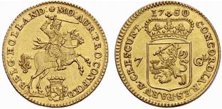 HOLLAND, PROVINZ - 7 Gulden 1750. 4.95 g. ... 
