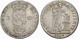 WESTFRIESLAND - 3 Gulden 1786. 31.74 g. ... 