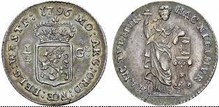 WESTFRIESLAND -  Gulden 1796. 6.00 g. ... 