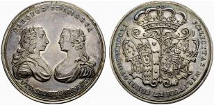 August III. 1733-1763. Silbermedaille 1751. ... 