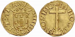 Joo III. 1521-1557. Cruzado Calvario o. J., ... 
