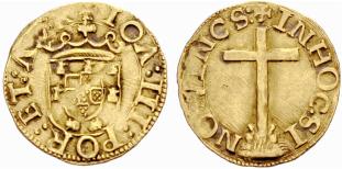 Joo III. 1521-1557. Cruzado Calvario o. J. ... 