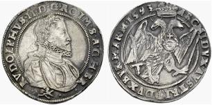 Rudolf II. 1576-1612. Taler 1593, ... 