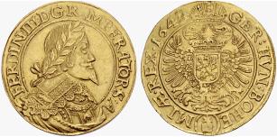 Ferdinand III. 1637-1657. 10 Dukaten 1644 ... 