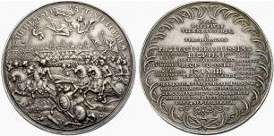 Leopold I. 1657-1705. Silbermedaille 1683. ... 
