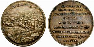 Leopold I. 1657-1705. Bronzemedaille 1685. ... 