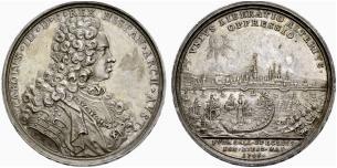Karl VI. 1711-1740. Silbermedaille 1706. Auf ... 