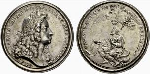 Karl VI. 1711-1740. Silbermedaille 1720. Auf ... 
