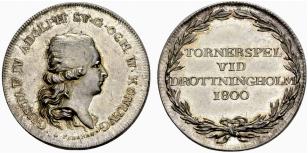 Gustav IV. Adolph, 1792-1809. Silbermedaille ... 