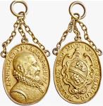 BASEL - Stadt - Silbermedaille 1597. ... 