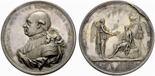 BASEL - Stadt - Silbermedaille 1795. Auf den ... 