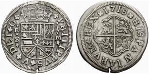 KNIGREICH - Felipe V. 1700-1746. 4 Reales ... 