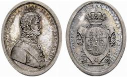 KNIGREICH - Fernando VII. 1808-1833. Ovale ... 