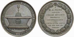 FRANKREICH - Bronzemedaille 1827. Auf die ... 