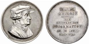 SCHWEIZ - Silbermedaille 1819. Auf die 3. ... 