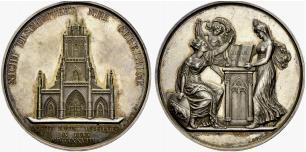 SCHWEIZ - Silbermedaille 1828. Auf die 3. ... 