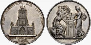 SCHWEIZ - Silbermedaille 1828. 3. ... 