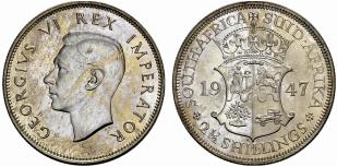 George VI. 1936-1952. 2 1/2 Shilling 1947. ... 