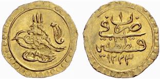Mahmud II. 1808-1839. 1/4 Zeri mahbub 1808. ... 