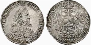 Matthias II. 1612-1619. Taler 1617, ... 