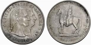 Lafayette Dollar 1900. 26.73 g. Lt. ... 