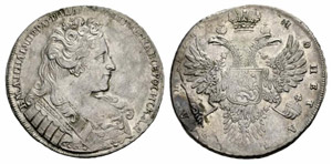 Anna, 1693-1740 - 1731 - Rouble 1731, ... 