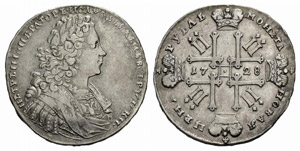 Peter II. 1727-1730 - Rouble 1728, ... 