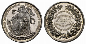Alexander III, 1881-1894 - Silver medal ... 
