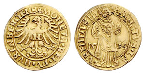 Nürnberg, Stadt - Goldgulden 1525. 3.22 g. ... 