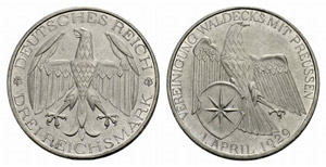 Weimarer Republik - 3 Reichsmark 1929, ... 
