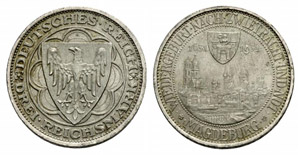 Weimarer Republik - 3 Reichsmark 1931, ... 