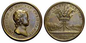 Louis XIV. 1643-1715. Bronzemedaille 1643. ... 