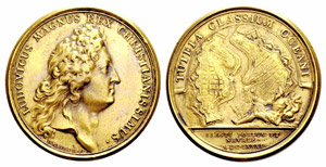 Louis XIV. 1643-1715. Bronzemedaille 1681. ... 