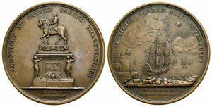 Louis XV. 1715-1774. Bronzemedaille 1763. ... 
