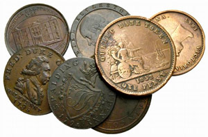 Lot - Diverse Tokens -. Liverpool Halfpenny ... 