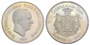 Peter II. (im Exil). Franklinium-Medaille ... 